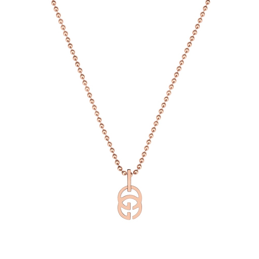 Gucci 18k Rose Gold Running G Necklace NWT - Picture 6 of 6